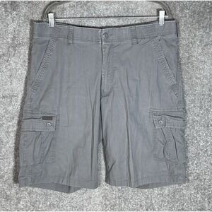 Smiths Workwear Ripstop Cargo Shorts Mens Size 38 Gray Stretch Comfort Waistband